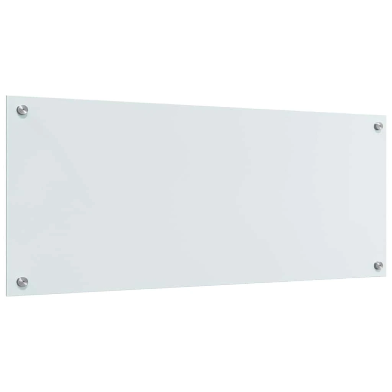 vidaXL Virtuves aizsargpanelis 2 pcs Balts 100 x 40 cm rūdīts stikls