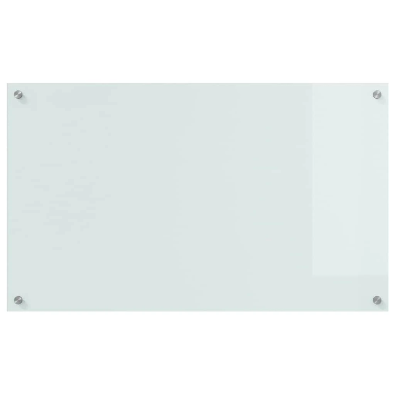 vidaXL Virtuves aizsargpanelis 2 pcs Balts 100 x 60 cm rūdīts stikls