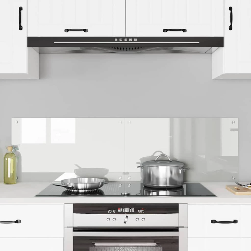 vidaXL Virtuves aizsargpanelis 2 pcs Caurspīdīgs 70 x 40 cm