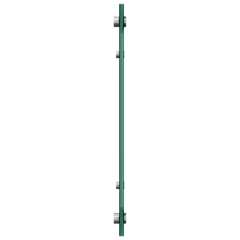 vidaXL Virtuves aizsargpanelis 2 pcs Melna 100 x 40 cm rūdīts stikls