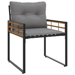 vidaXL Āra mēbeļu komplekts ar spilvenu 3 pcs Gaiši pelēks