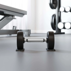 vidaXL Gumijas rullis Melna Gumija