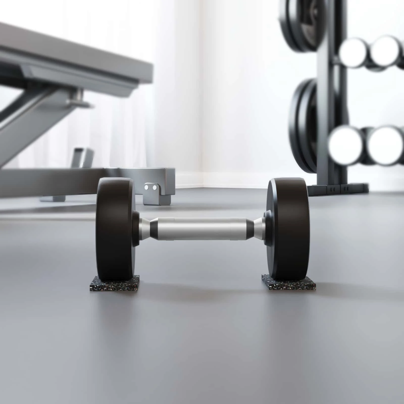 vidaXL Gumijas rullis Melna Gumija