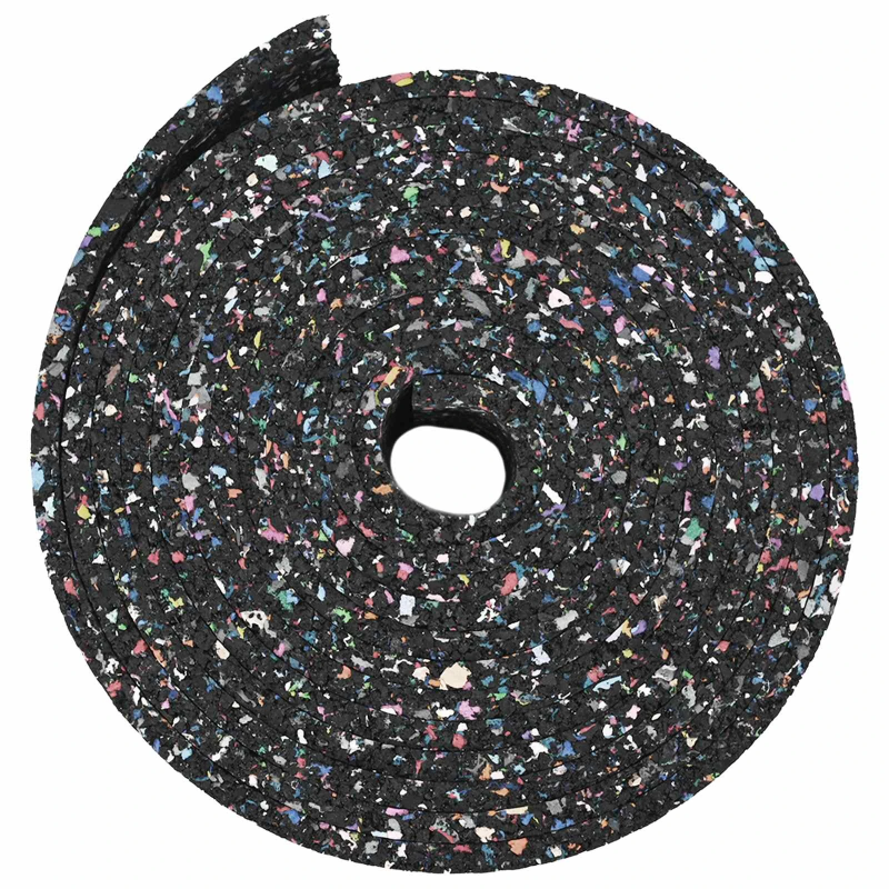 vidaXL Gumijas rullis Melna Gumija