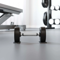 vidaXL Gumijas rullis Melna Gumija