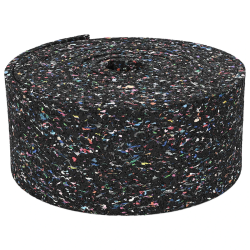 vidaXL Gumijas rullis Melna Gumija