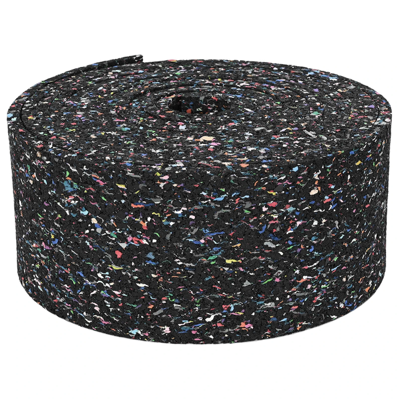 vidaXL Gumijas rullis Melna Gumija