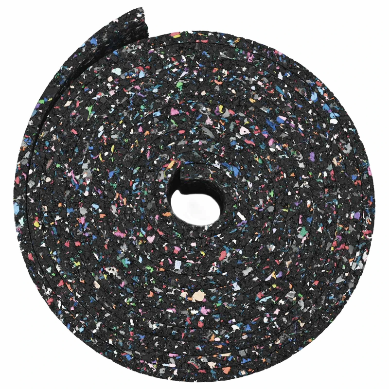 vidaXL Gumijas rullis Melna Gumija