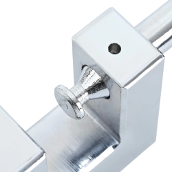 vidaXL Piekarāmā slēdzene 6 pcs Sudraba 7 x 1,9 x 5 cm Dzelzs