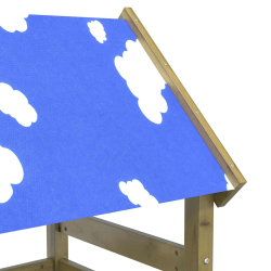 vidaXL Spēļu tornis Brūna Cieta impregnēta koksne