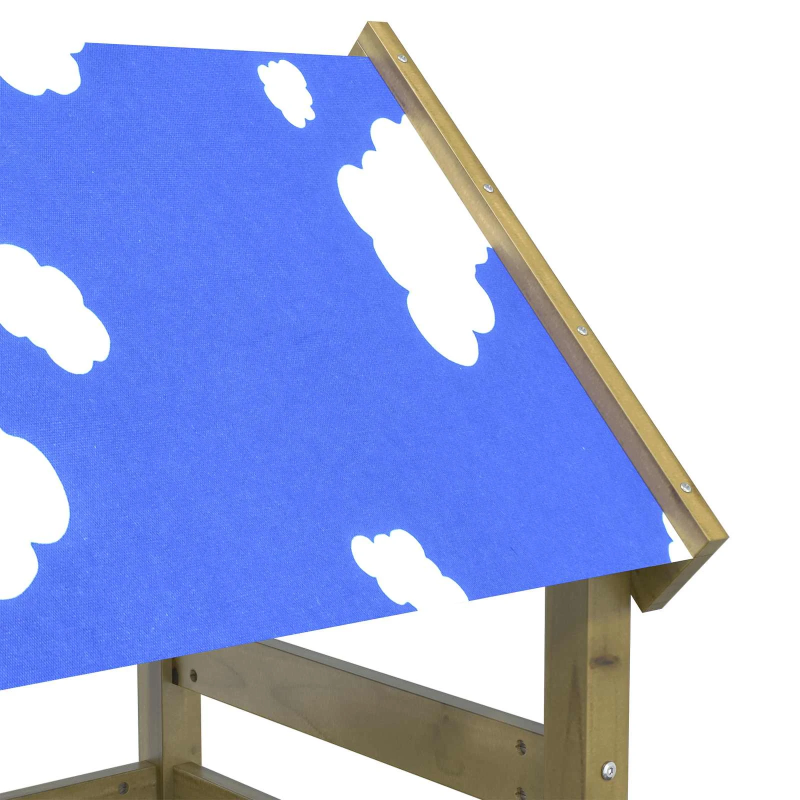 vidaXL Spēļu tornis Brūna Cieta impregnēta koksne