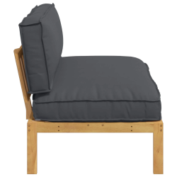 vidaXL Dīvānu komplekts Antracīts 120 x 80 x 69 cm Cietā akācijas koks