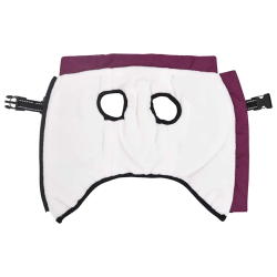 vidaXL Suņu mētelis ar jostas Violeta M Fleece un Poliesters