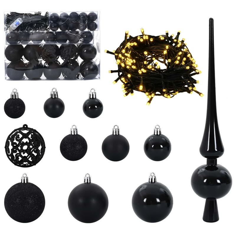 vidaXL Mākslīgā Saliekamā Ziemassvētku Egle su 150 LED Balts 120 cm