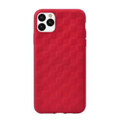 Devia Woven2 Pattern Design Soft Case iPhone 11 Pro red