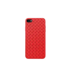 Devia Woven Pattern Design Soft Case iPhone SE2 red