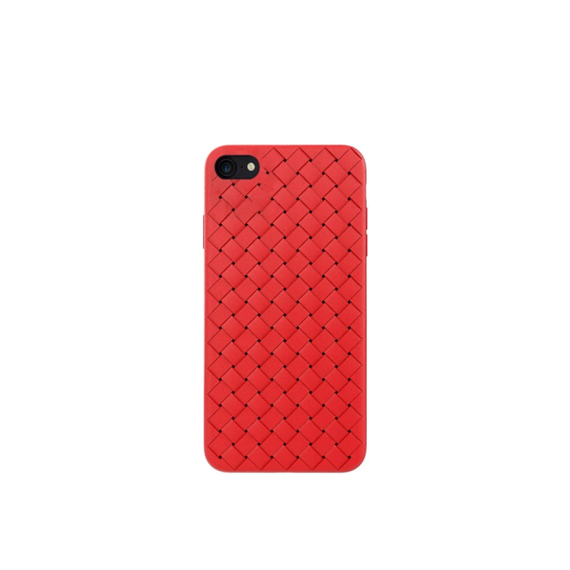 Devia Woven Pattern Design Soft Case iPhone SE2 red