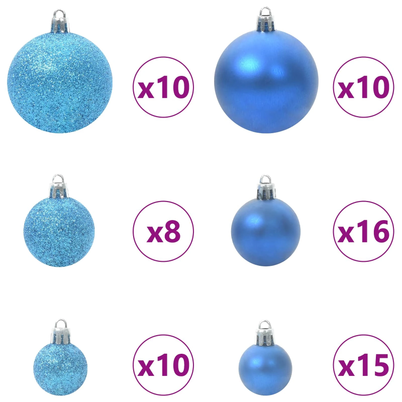 vidaXL Mākslīgā Ziemassvētku eglīte Balts 240 cm PVC un tērauds