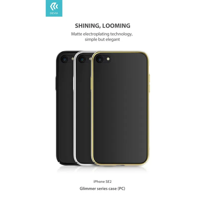 Devia Glimmer series case ,PC, iPhone SE2 gold