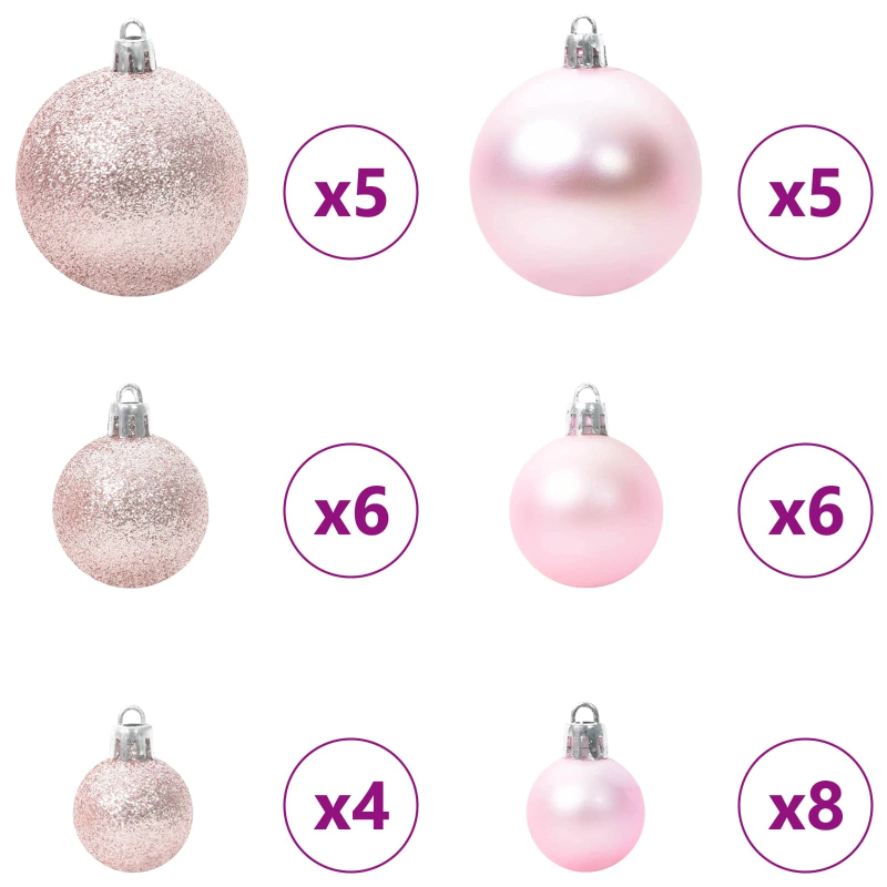 vidaXL Mākslīgā Ziemassvētku eglīte Balts 120 cm PVC un tērauds