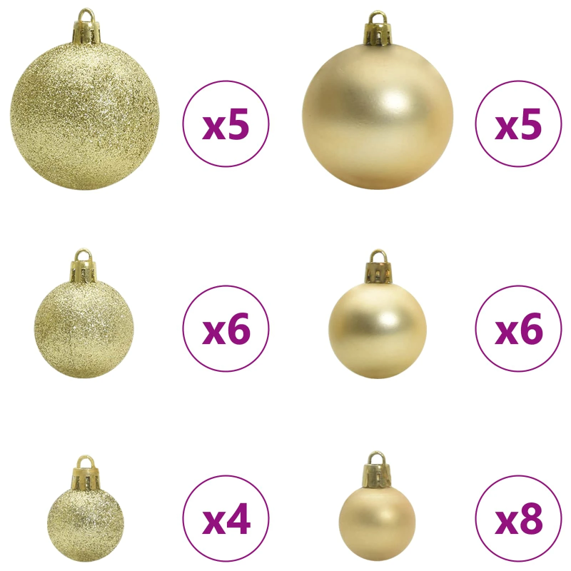 vidaXL Mākslīgā Ziemassvētku eglīte Balts 150 cm PVC un tērauds