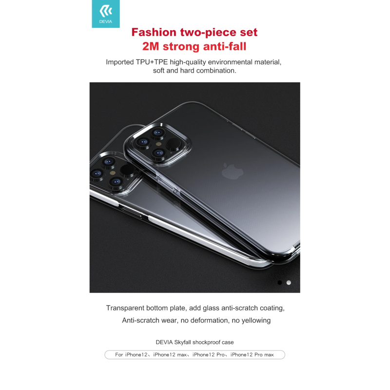 Devia Skyfall shockproof case iPhone 12 Pro Max white