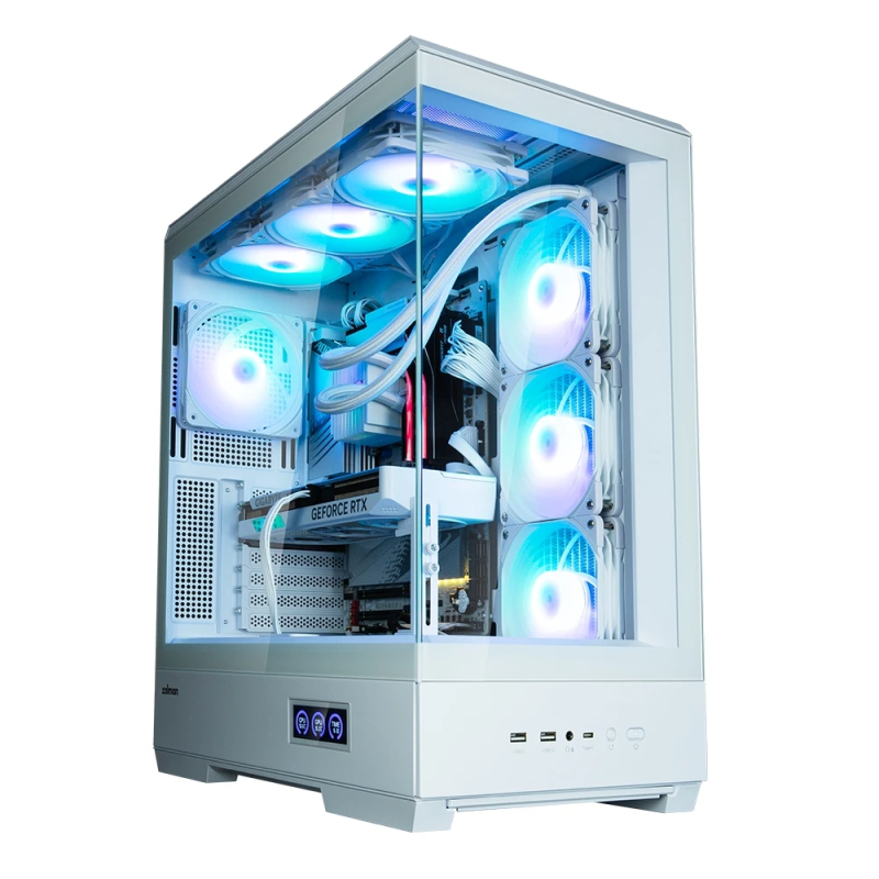 Zalman P50 DS White, ARGB Fan x4