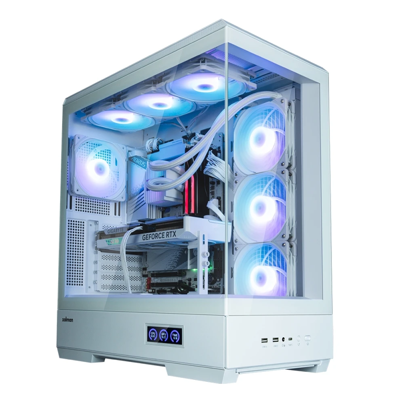 Zalman P50 DS White, ARGB Fan x4
