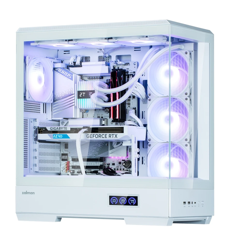 Zalman P50 DS White, ARGB Fan x4
