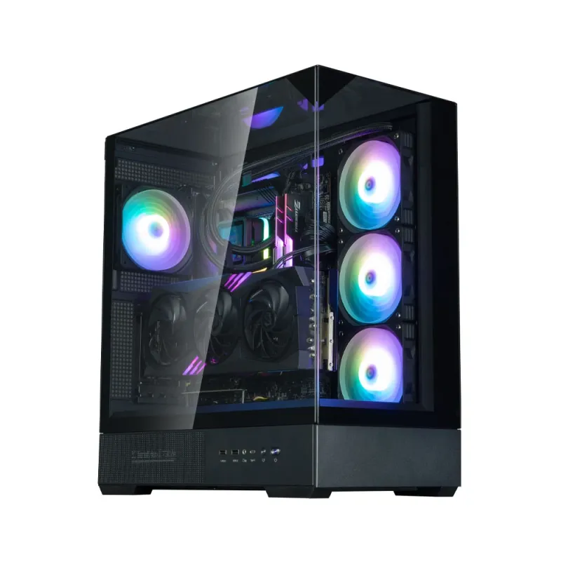 Zalman P40 Prism Black, ARGB Fan x1