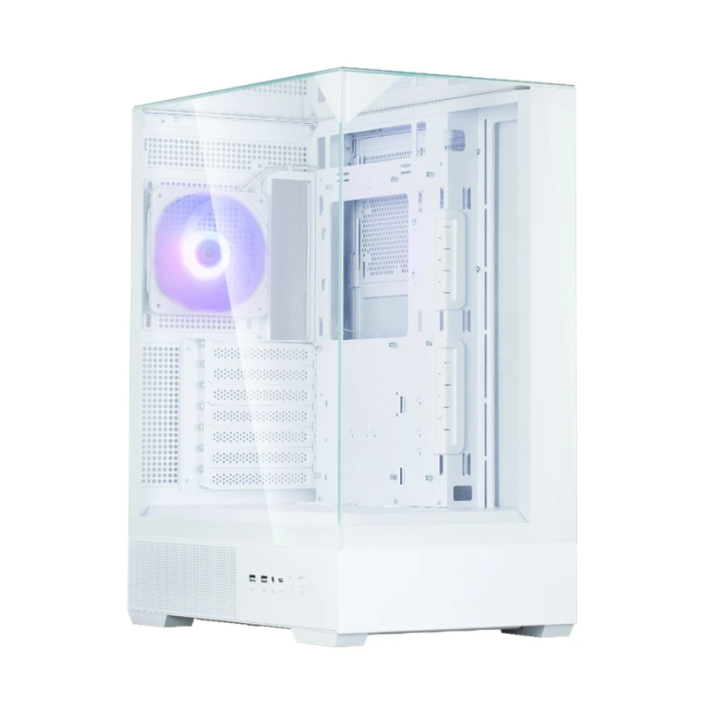 Zalman P40 Prism White, ARGB Fan x1