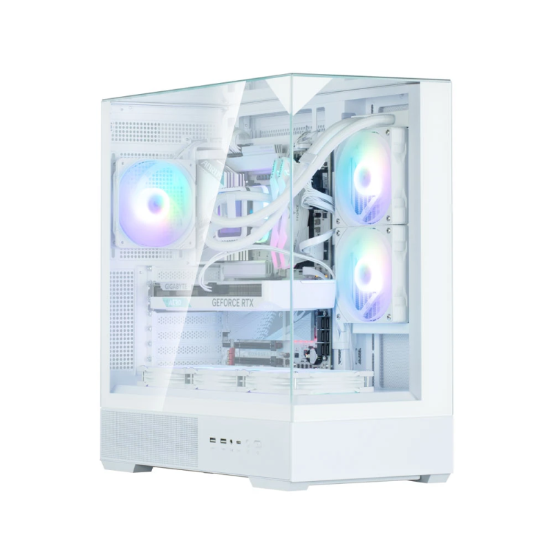 Zalman P40 Prism White, ARGB Fan x1