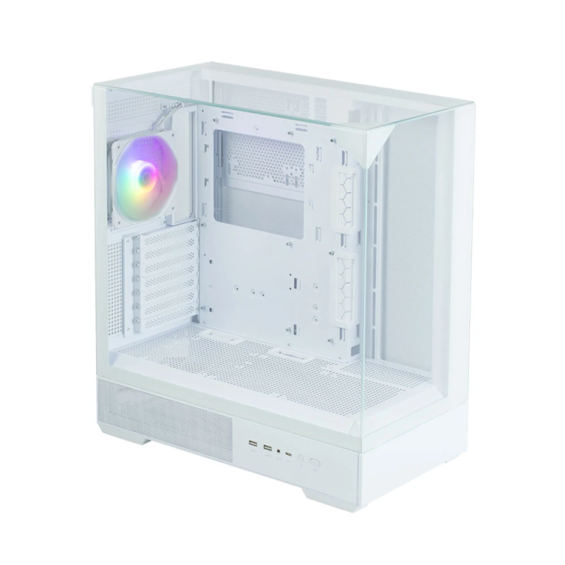 Zalman P40 Prism White, ARGB Fan x1