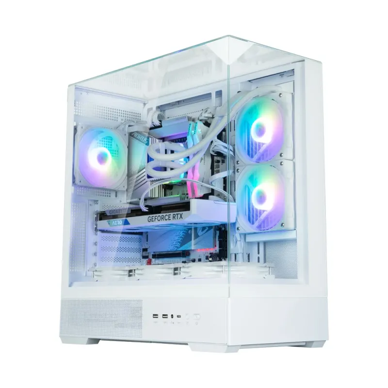 Zalman P40 Prism White, ARGB Fan x1