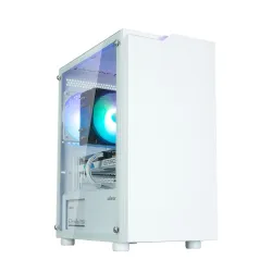 Zalman T4 Plus White Mini Tower Case, 120mm ARGB Fan x1