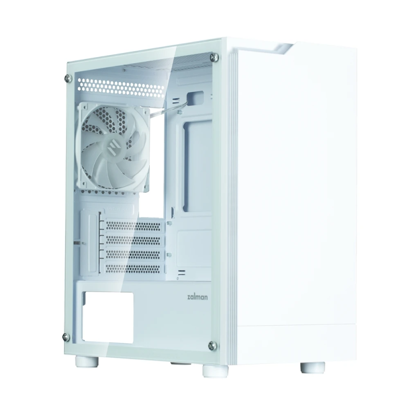 Zalman T4 Plus White Mini Tower Case, 120mm ARGB Fan x1