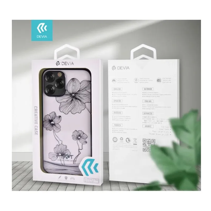 Devia Crystal Flora case iPhone 12-12 Pro blue