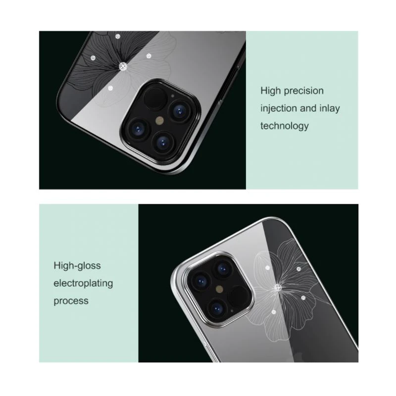 Devia Crystal Flora case iPhone 12 Pro Max blue