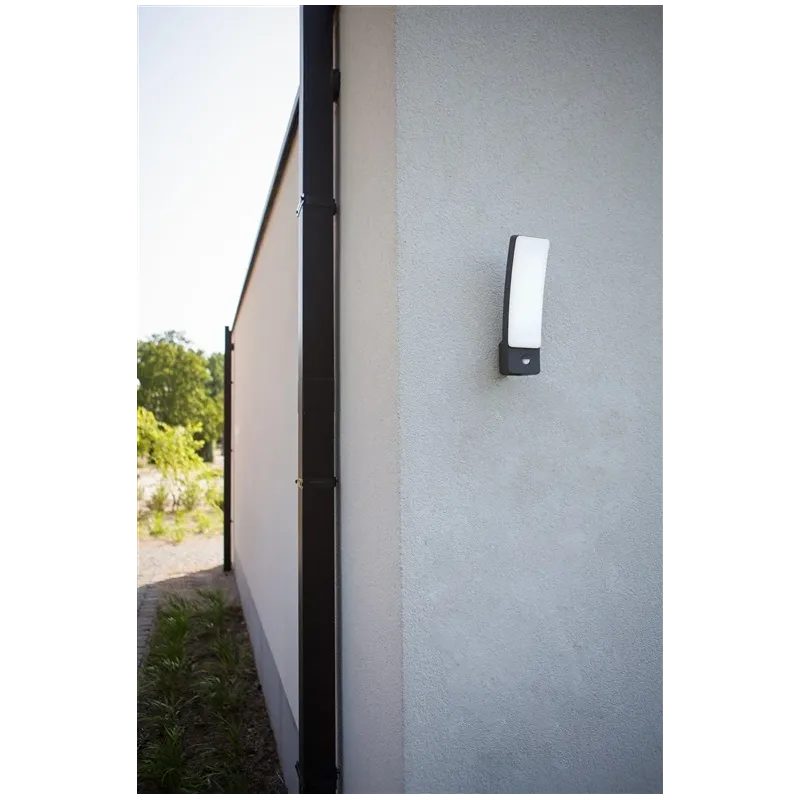 Sieninis lauko šviestuvas Lutec Kira, 18W, LED, IP54, antracito sp., 11 cm x 31.1 cm