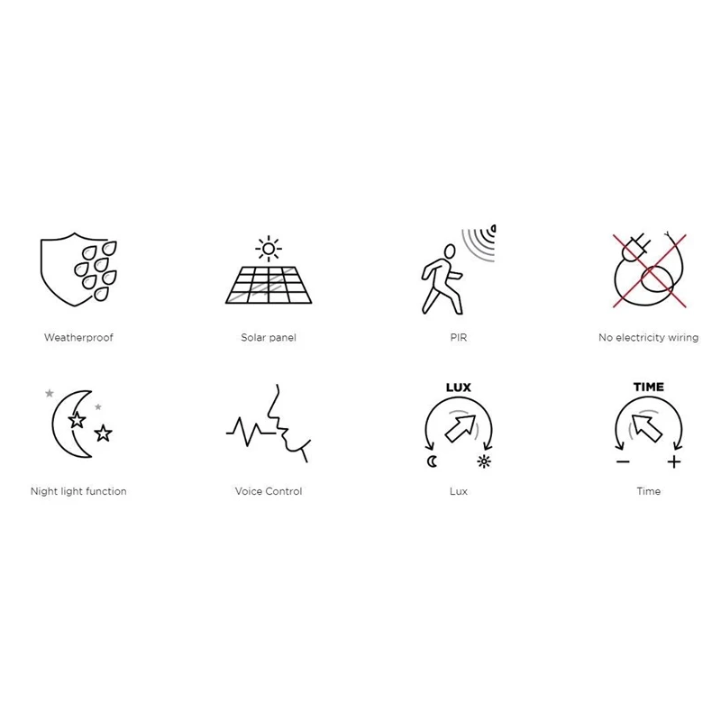 Sienas lampa solar bluetooth mesh 5w 800