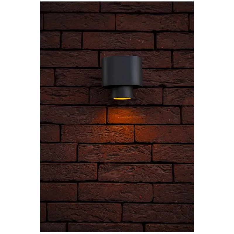 Āra sienas lampa Lutec Cypres, 7W, GU10, IP44, tumši pelēka krās., 10.9 cm x 10.7 cm