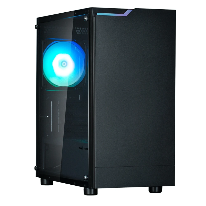 Zalman T4 Plus Black Mini Tower Case, 120mm ARGB Fan x1