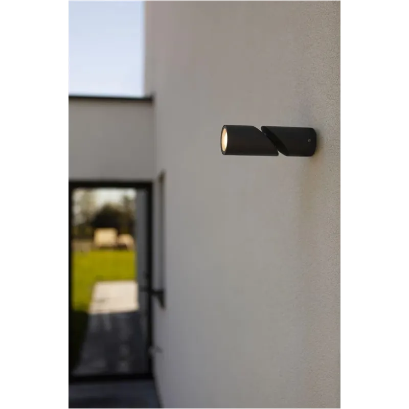 Sieninis lauko šviestuvas Lutec Tubon, 7W, GU10, IP54, antracito sp., 6 cm x 17.8 cm