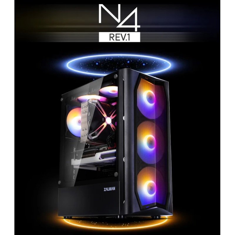 Zalman N4 Rev.1 ATX, RGB fan x6