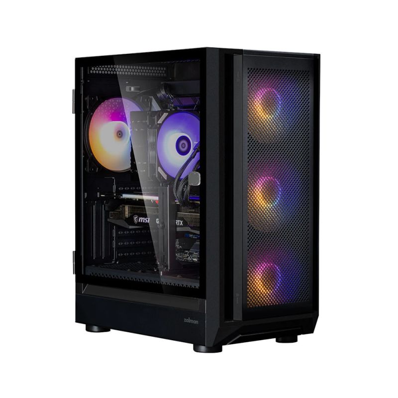 Zalman i6 Black, RGB fan x4 T-G