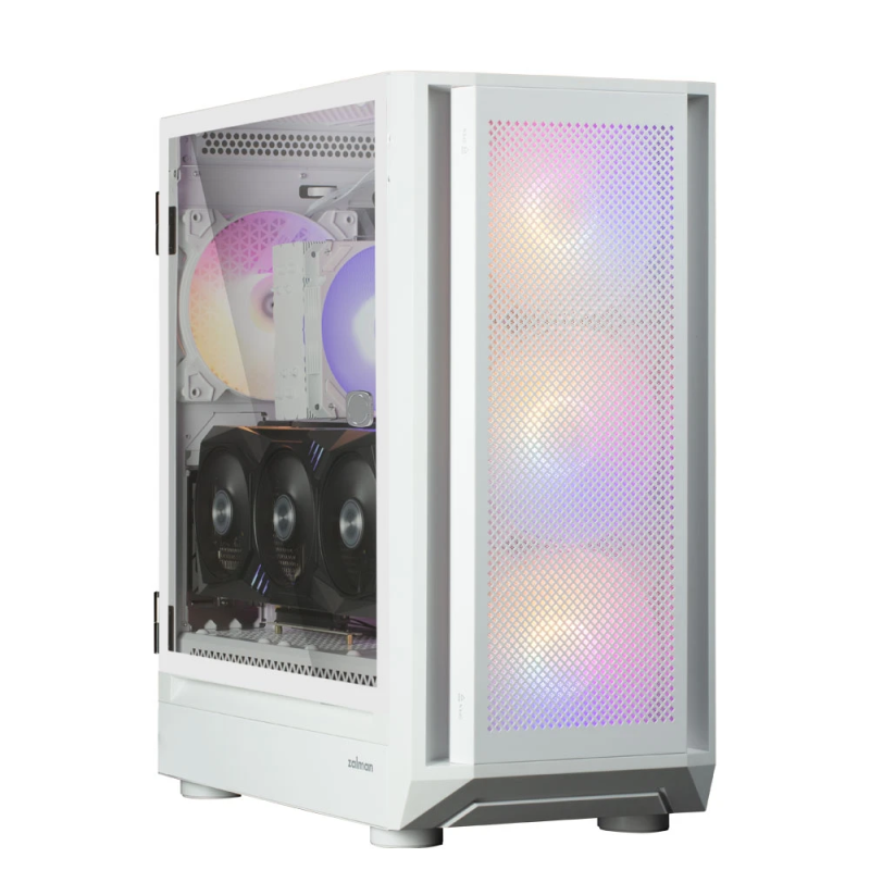 Zalman i6 White, RGB fan x4 T-G