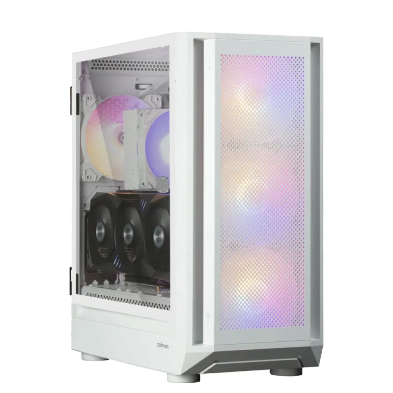 Zalman i6 White, RGB fan x4 T-G