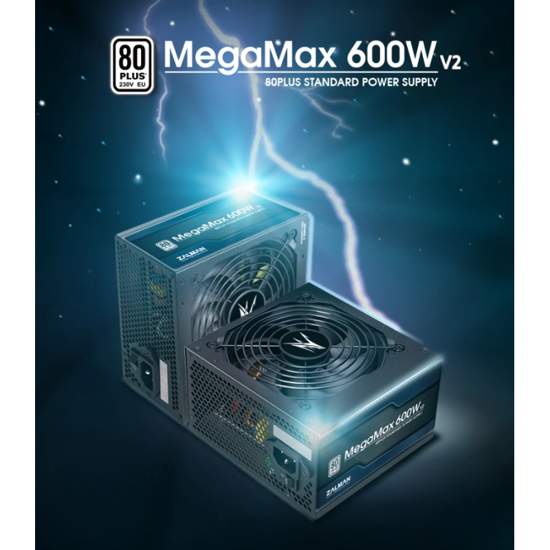 Zalman ZM600-TXII MegaMax600W V2,80+STD