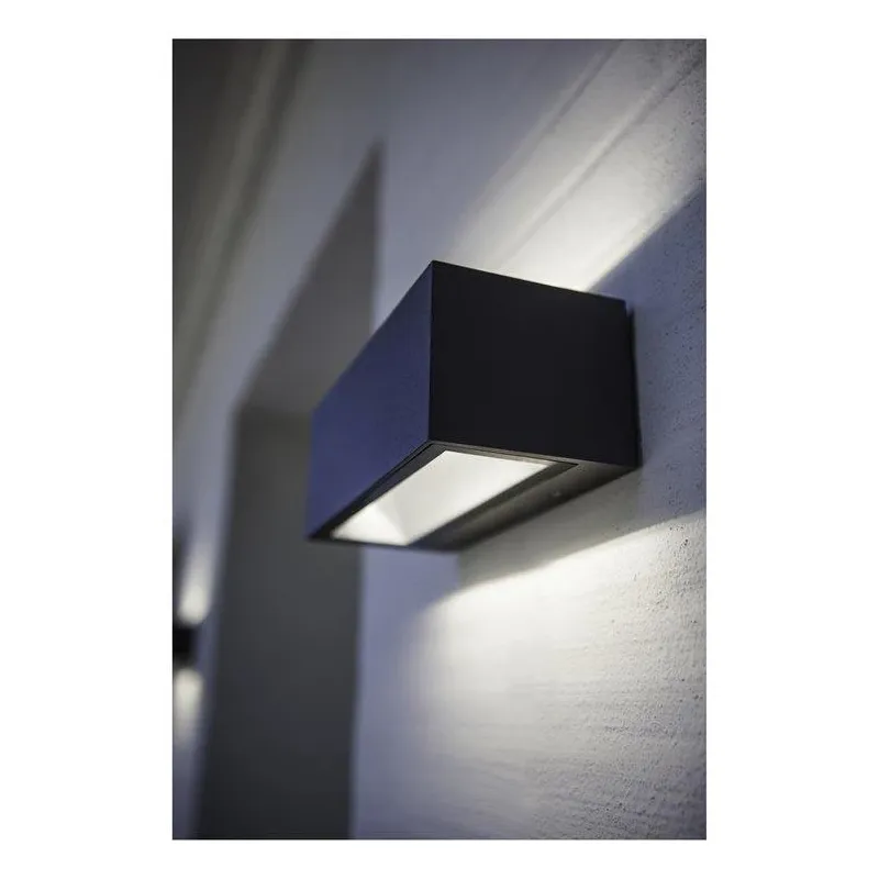 Sieninis lauko šviestuvas Lutec Clgemini 1891M, 20W, LED, IP54, pilka sp., 8.5 cm x 8.5 cm
