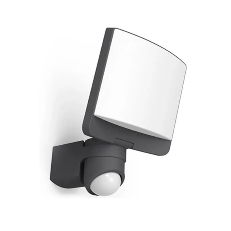 Prožektors ar kustības sensoru, stiprināms pie sienas Lutec, 17 W, 1200 lm, 5000 °K, IP44, pelēka krās.